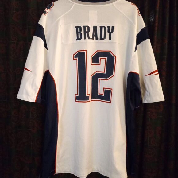 NIKE BRADY NEW ENGLAND PATRIOTS SUPER BOWL LIII 53 WHITE NFL ON FIELD JERSEY XXL - Picture 11 of 11
